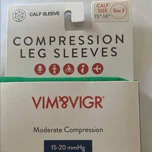 Green Compression Calf Sleeve - Moderate Compression